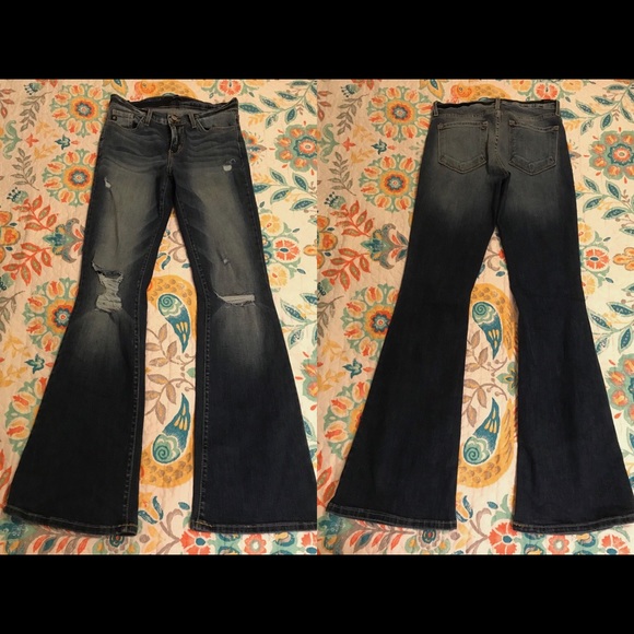 KanCan Mid Rise Flare Stretch Jean - Picture 5 of 6